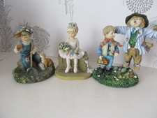 3 Christine Haworth,  figures  Sam & Scarecrow Good Catch & Waiting In Wings