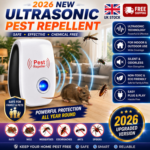 Ultrasonic pest repellent - pest, 2026