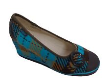 SUGAR MULTI COLOURED WEDGE LADIES SHOES WOMANS UK 5 - EUR 38