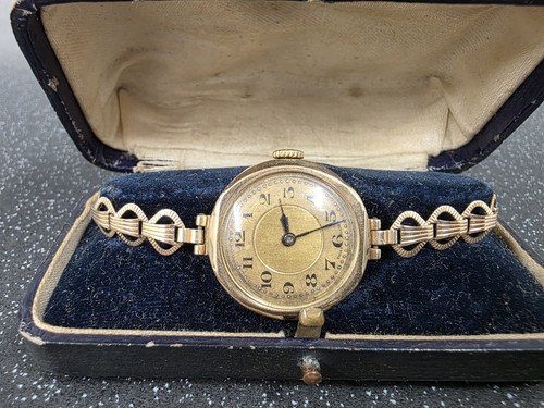 1929 art deco 9ct - 1929,