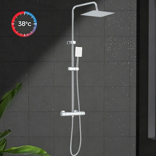 Chrome thermostatic exposed - thermostatic,