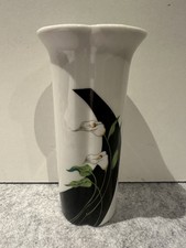Porcelain Vase Black White