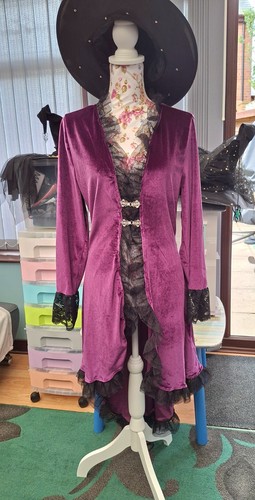 Womens purple velvet gothic - purple,