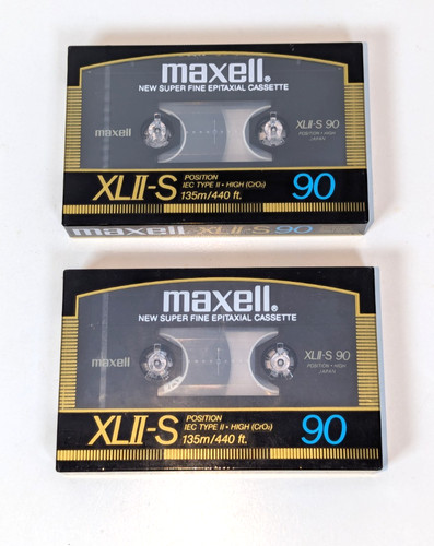 Maxell 90 cassettes x2 - xl, ii-s