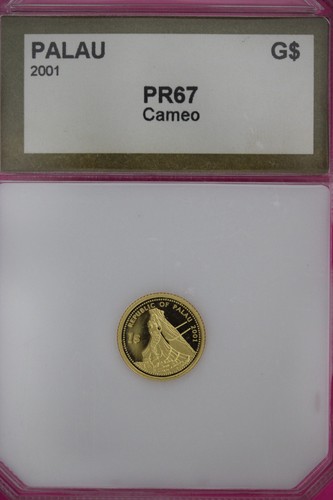 2002 palau gold coin proof - gold,