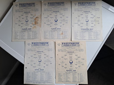 PORTSMOUTH 5 HOME SINGLE SHEET RESERVES PROGRAMME BUNDLE FROM 1964/65