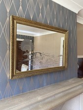 Mirror  Etched With Horse And Carriage
