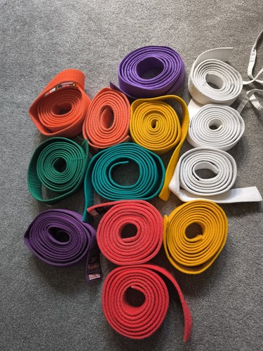 Karate belts sold singles - karate,