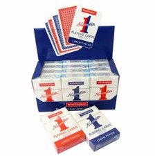 Genuine Playing Cards Waddington No.1 Red & Blue color FULL BOX (12 Decks)