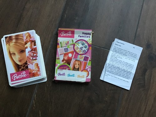 Barbie happy families card - barbie,