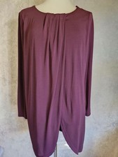 M&S Burgundy Draped Long