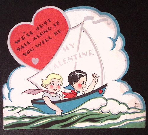 1930s vtg valentine card - vtg, die