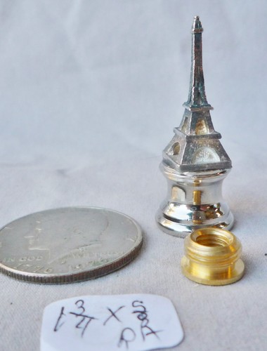 Lamp finial small pewter - small,