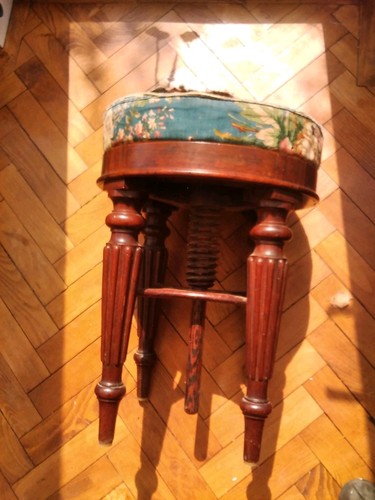Antique piano stool - antique,