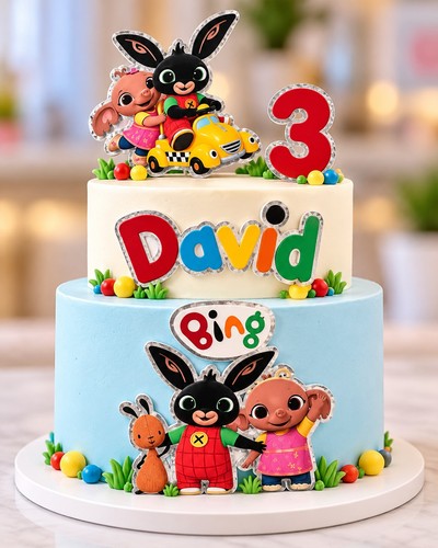 Bing bunny cake - cake, topper