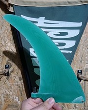 9" Flex Hull Glider Midlength Single Fin Surfboard Longboard Fin Fiberglass