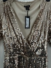 Sequin Jumpsuit Gold