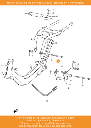 Suzuki bolt 01550 08907 oem - suzuki, bolt,
