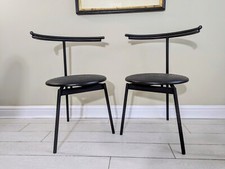 Pair Post Modern Chairs Cidue