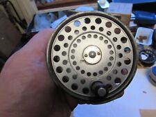 rare early hardy alnwick zenith silent check salmon fly fishing reel 3 + 3/8ths"