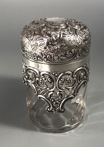 Victorian silver scent bottle - silver,