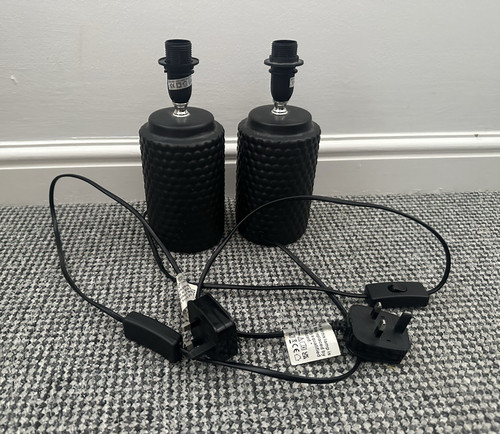 Pair black textured - pair, matt