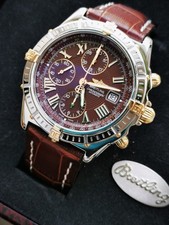Breitling Crosswind 44mm, Chocolate Burgundy - FULL SET, SERVICED, WARRANTY