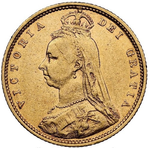 Gold queen victoria 1890 - queen,