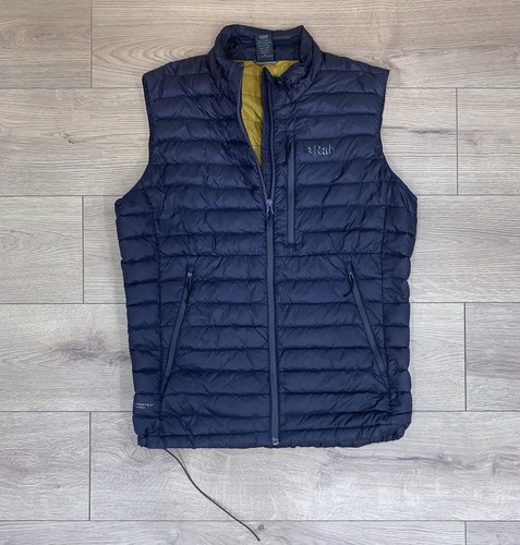 Rab men navy puffer gilet - navy,