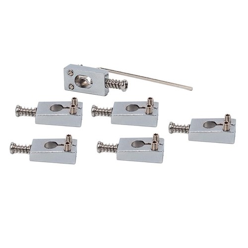 6pcs brass bridge saddles - brass, for