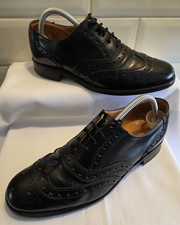 Men's Black Leather Goodyear