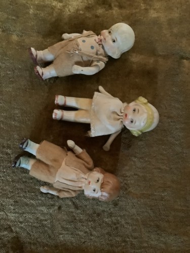 1920 30s bisque dolls house - dolls,
