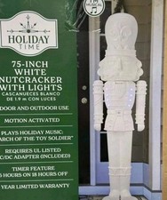 6 Ft White Nutcracker Blow
