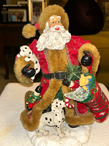 Santa claus fabric - claus, w/