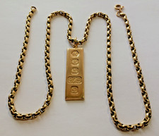 9CT GOLD HEAVY 21.1/2 IN