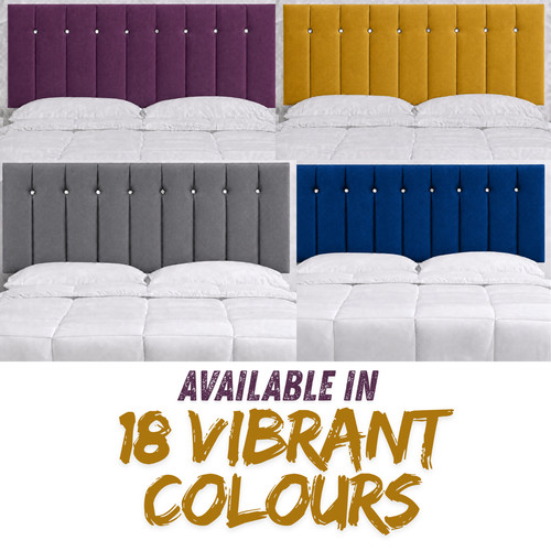 Divan bed plush - 24'', headboard