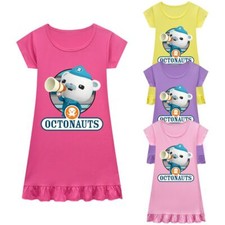 Girls Beach The Octonauts Dress Princess PJ'S Nightdress Pyjamas T-shirt Dress