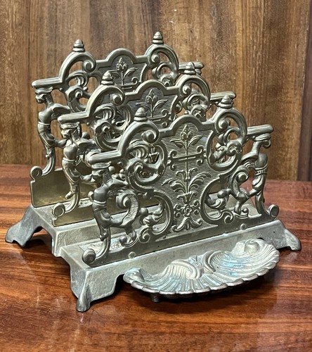 Brass letter rack - brass,