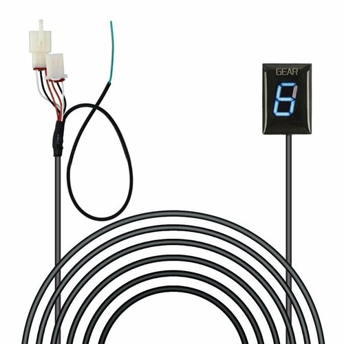 Motorcycle gear indicator blue - motorcycle,