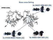12x CBR900RR 1998-1999 infill