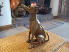 Beautiful ? Vintage Brass Greyhound Lurcher Dog LOOK! 