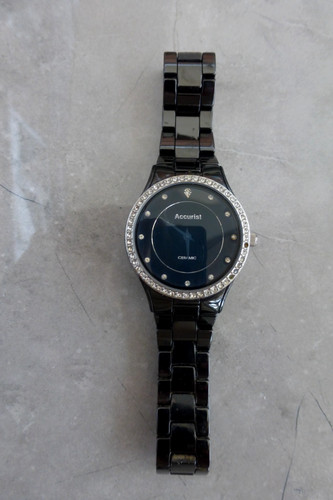 Accurist ladies black - , metal