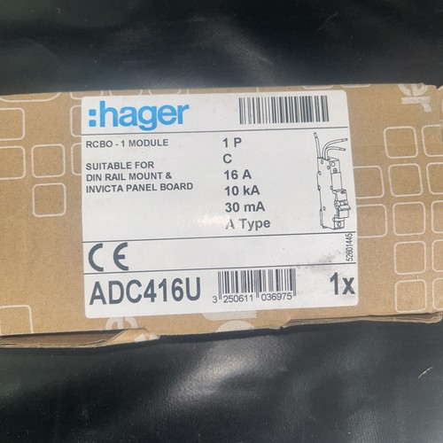 Hager rcbo 16a amp c16 - 16, 30ma