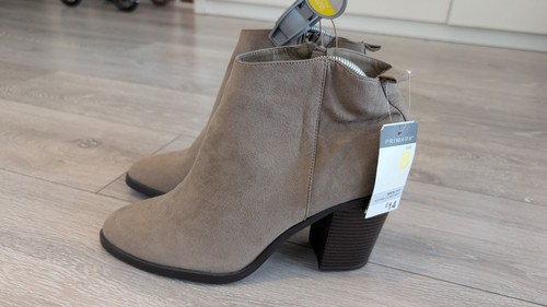 Primark beige suede brown - suede,