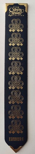 Vintage leather bookmark crown - vintage,