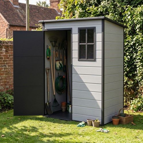 5x3ft plastic garden shed - shed, with