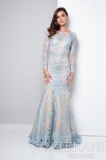 TERANI COUTURE Blue Nude