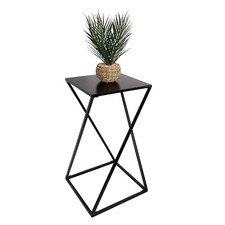Black Side Table Twisted Table