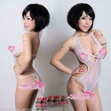 Sexy Seductive Fishnet with Lace Trim Teddy Bodysuit Monokini Catsuit Bodies 