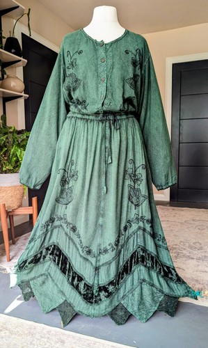 Vtg east plus boho skirt - vtg,